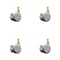 Service Caster 2 Inch MRI Safe Casters with Brakes, 10mm Threaded Stem, Set of 4, SCC, 4PK SCC-TS02S50-TPR-GRY-B-M10X22-MRI-4 - alternate 1